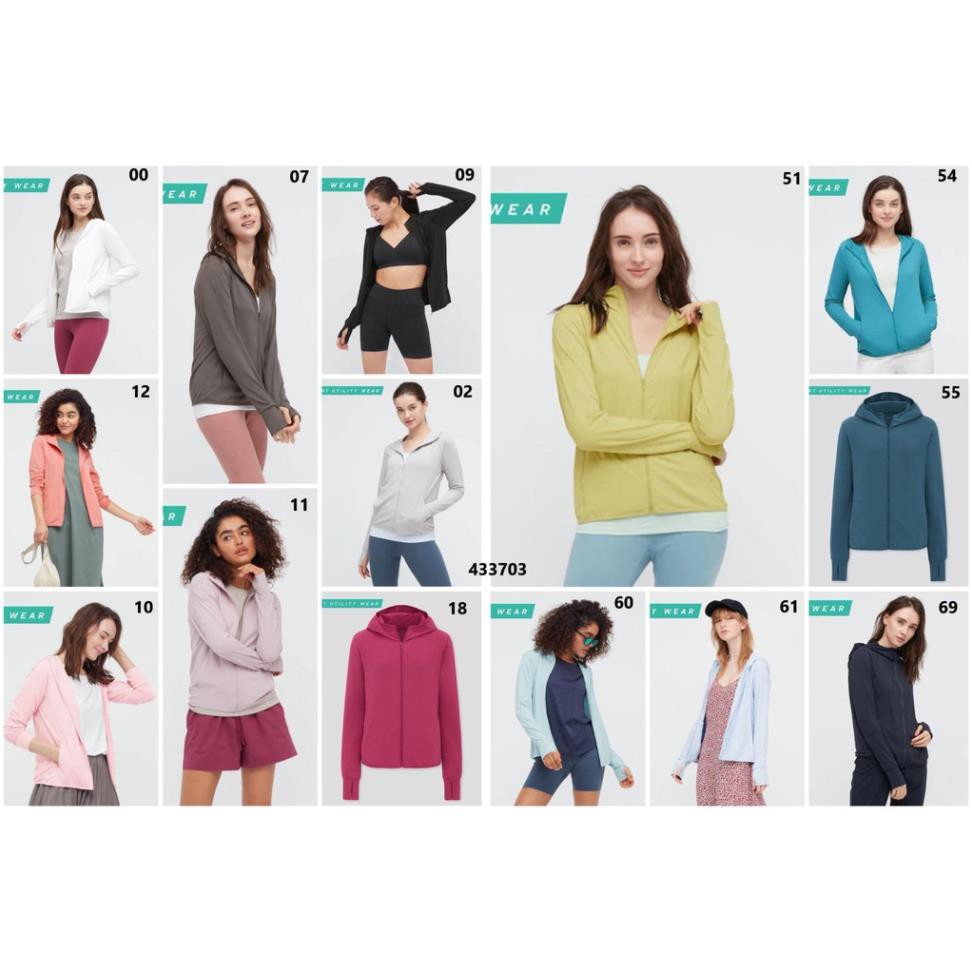 (Đủ Bill) Áo chống nắng Uniqlo chất AIRISM sẵn bigsize XL, 2XL, 3XL ྇