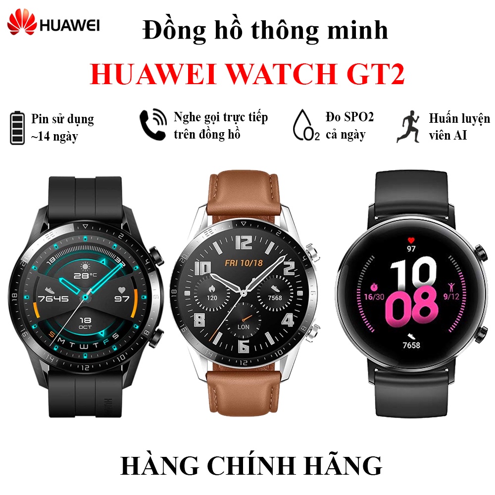 [Huawei Watch GT2] Đồng hồ thông minh Huawei Watch GT2 46mm - Hàng Chính thumbnail