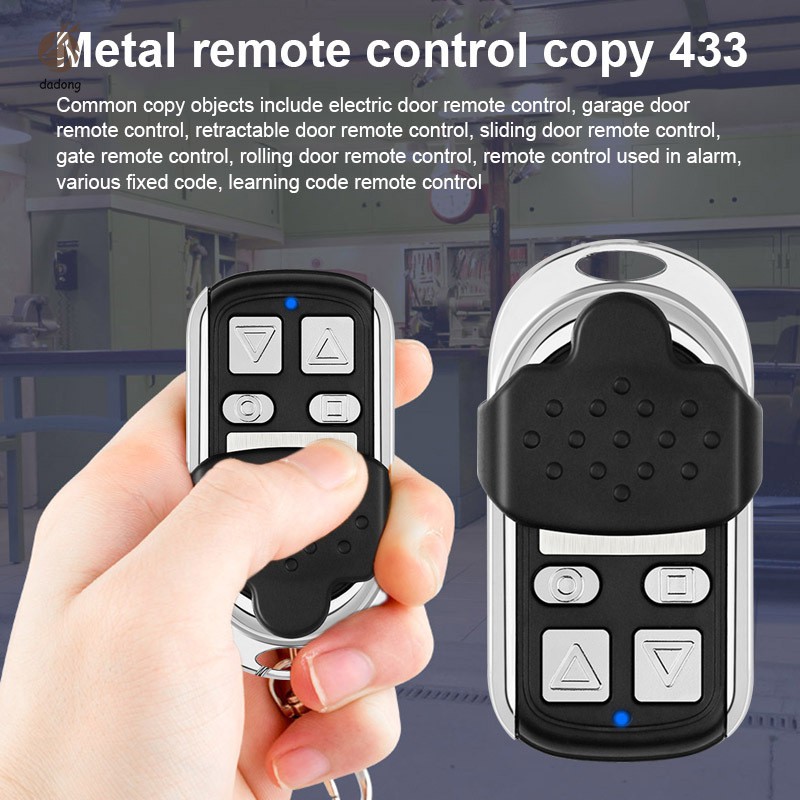 Bộ điều khiển từ xa sao chép bằng kim loại 433MHZ cho nhà để xe/xe hơi/nhà/cổng/cửa trượt