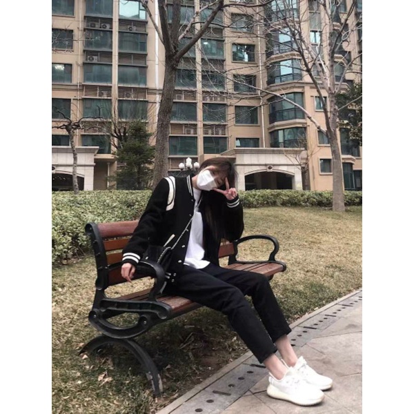Áo khoác Varsity Teddy Chần bông Unisex chất đẹp