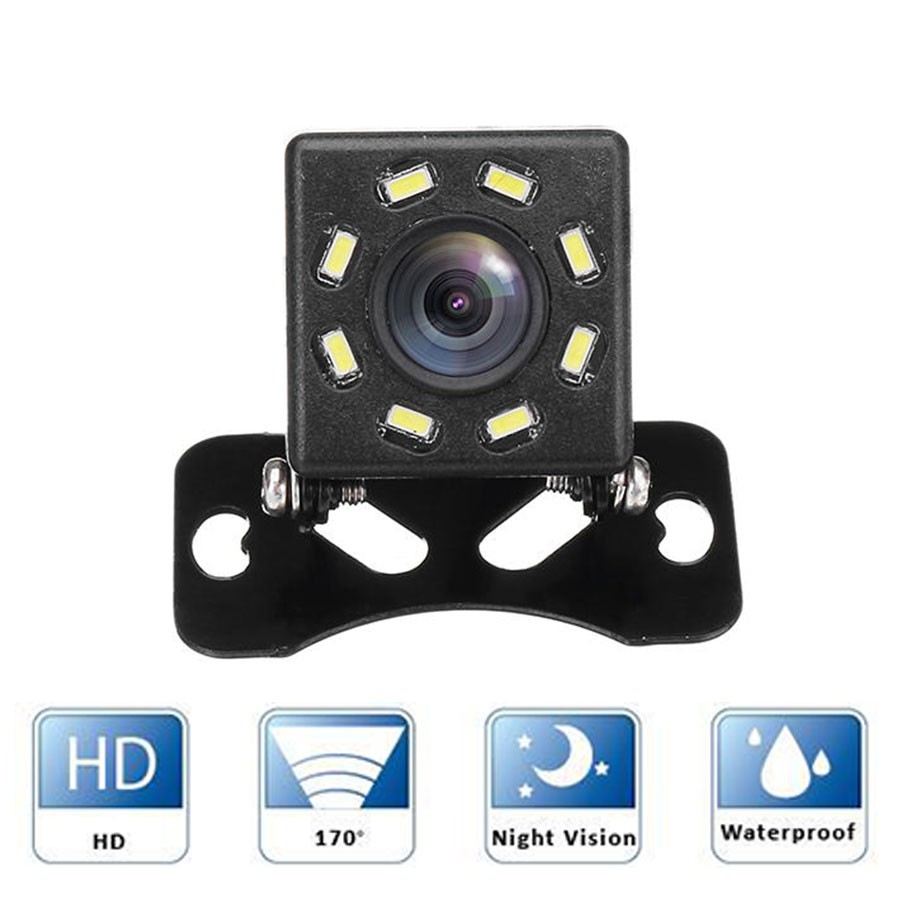 Camera lùi 8 đèn led hồng ngoại lắp xe hơi full HD