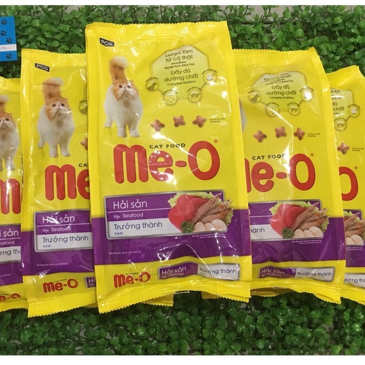 Hạt thức ăn khô cho mèo Me-O gói 1,2kg mèo lớn 1,1kg mèo con nhiều vị PET TOOLS