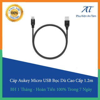 Cáp Aukey Micro USB Bọc Dù Cao Cấp 1.2m - CB-AM1