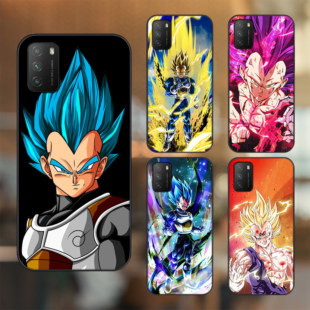 Ốp lưng Xiaomi Poco M3 viền đen in hình Vegeta Dragon Ball