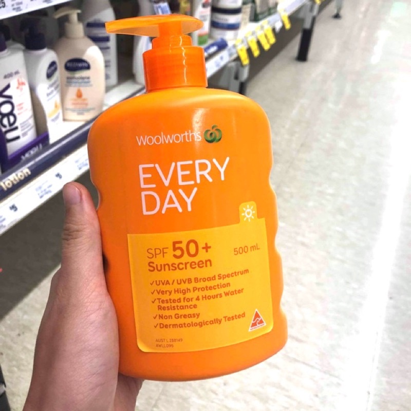 [ Sẵn_bill Úc] Kem chống nắng Woolworths Everyday SPF 50+