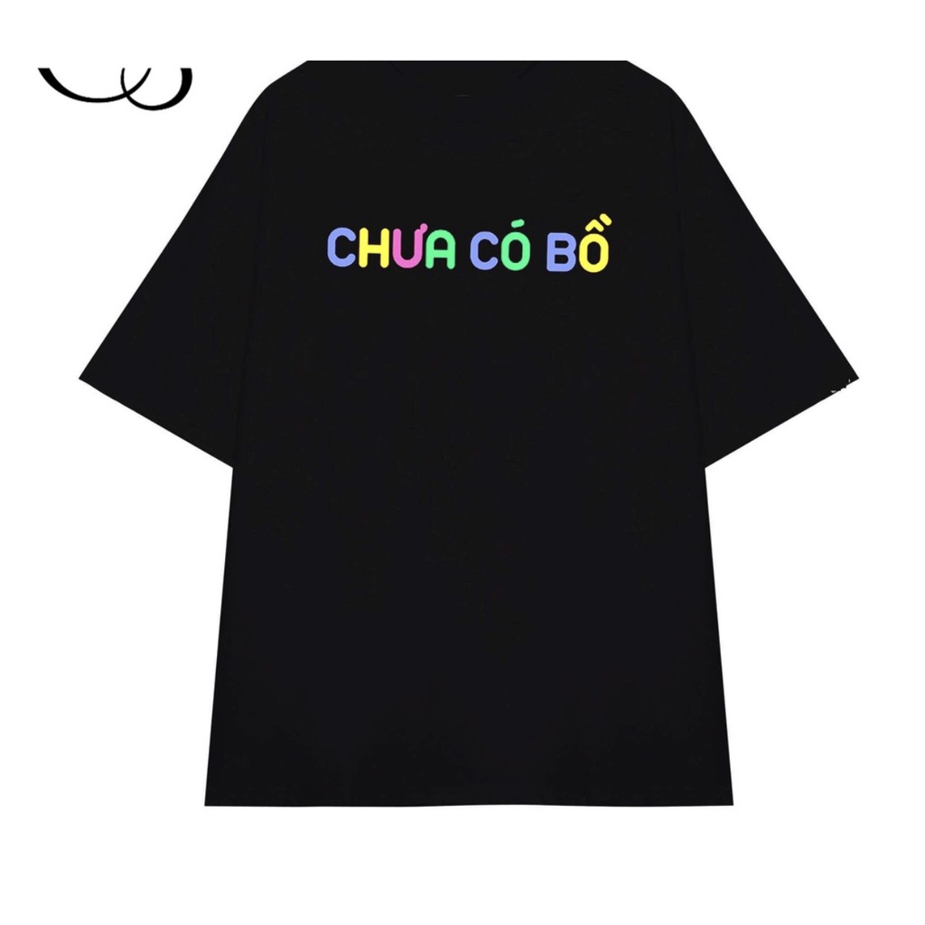 áo thun đôi nam nữ in chữ ĐÃ CÓ BỒ chất liệu cotton