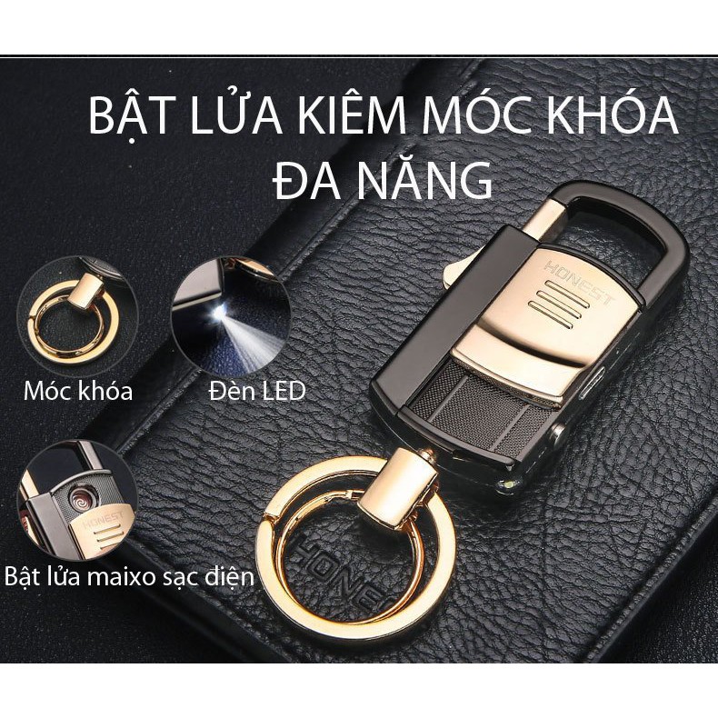 [RẺ NHẤT SHOPEE] Móc Khóa Xe Ô Tô Xe Máy Honest bck2-686, Chất Liệu Inox Không Rỉ - Nhiều Màu