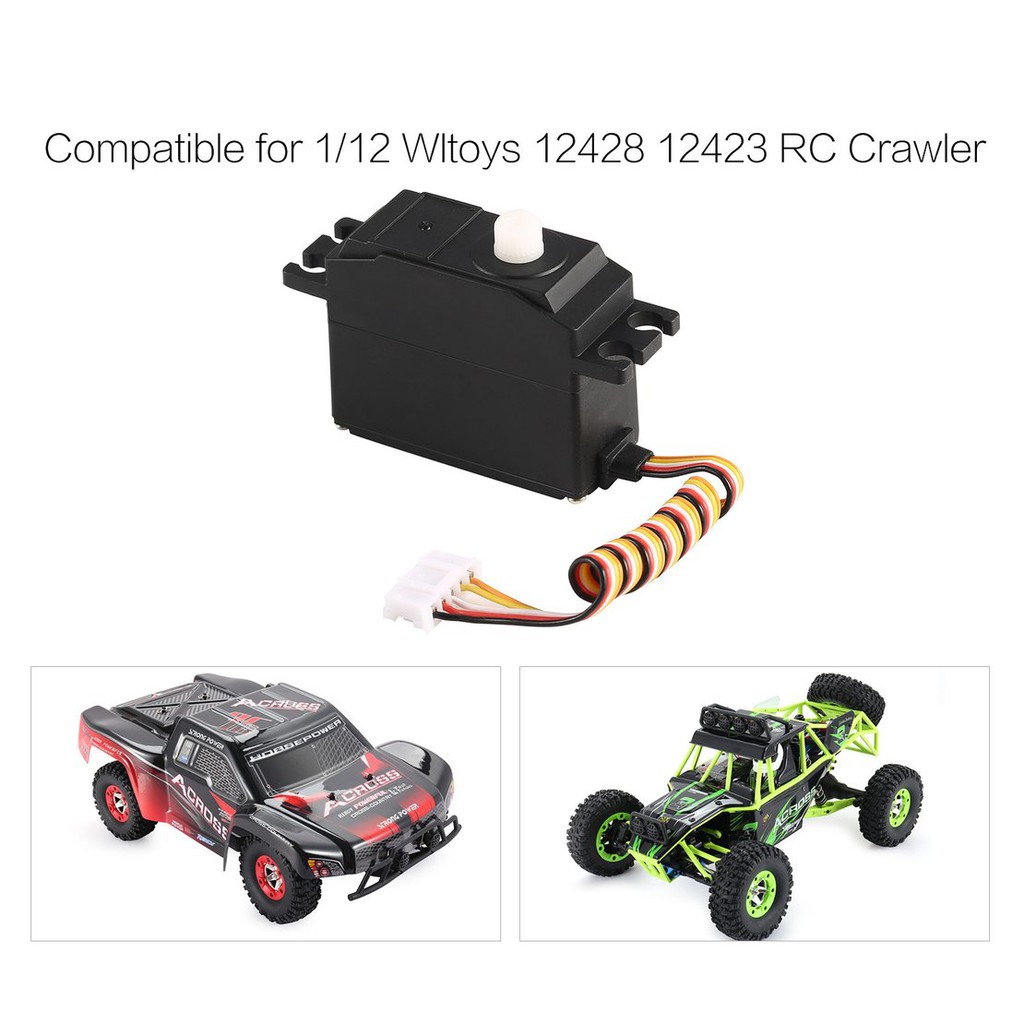 【điều khiển từ xa8/5】25g Plastic Gear Servo for 1/12 Wltoys 12428 12423 RC Car Truck Model Part