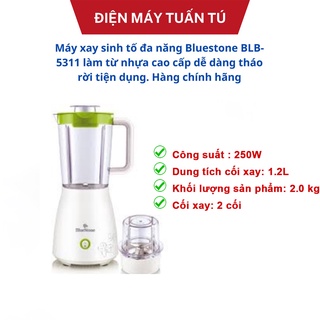 Máy xay sinh tố Bluestone BLB-5311 làm từ nhựa cao cấp dễ dàng tháo rời tiện dụng.