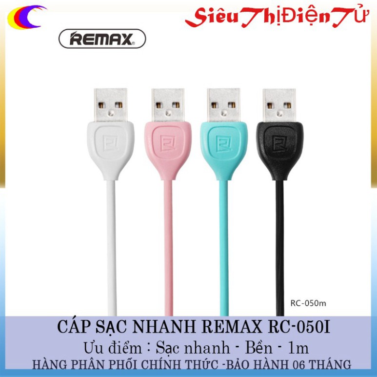 CÁP SẠC REMAX RC 050i NHANH CHO IPHONE IPAD ♥️♥️