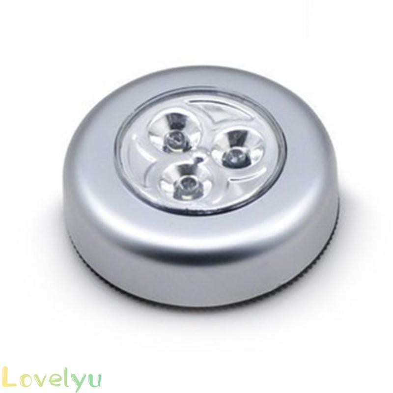 High Quality Push Tap Wall 5W Silver Closet Stairs Wireless Self-stick White Stick On Kitchen Hallway Car 3LED Light