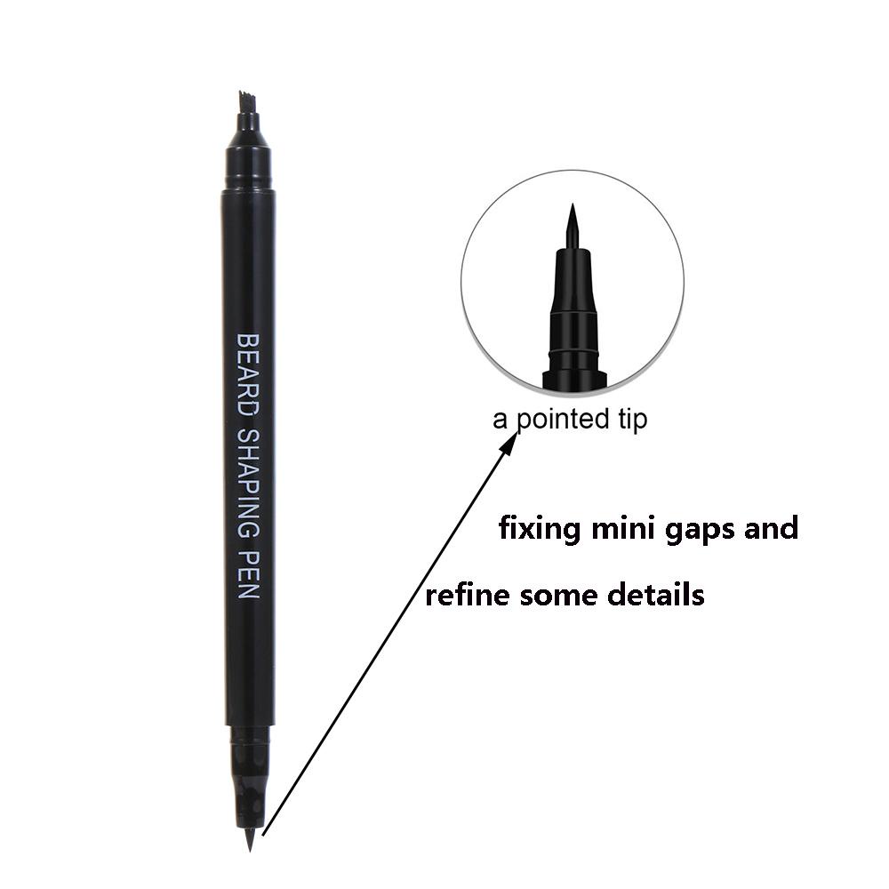 XIANTIN Bút Kẻ Lông Mày Kèm Cọ Và Kéo Không Đường May Chống Thấm Nước Lâu Trôi Với 4 Đầu Nĩa