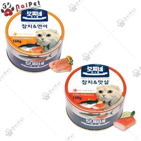Thịt Hộp Pate Cho Mèo Mozzi’s Cat Food Hàn Quốc 160g