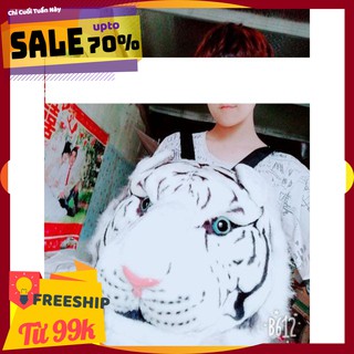 Ba lô đầu hổ báo gấu trúc sư tử loại to cỡ lớn