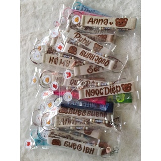 Nametag gấu thêu