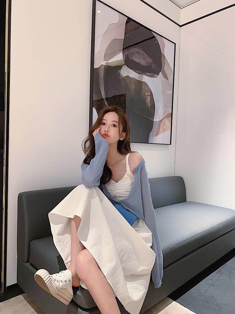 Áo Khoác Cardigan Tay Dài Màu Trơn Thời Trang Cho Nữ | BigBuy360 - bigbuy360.vn