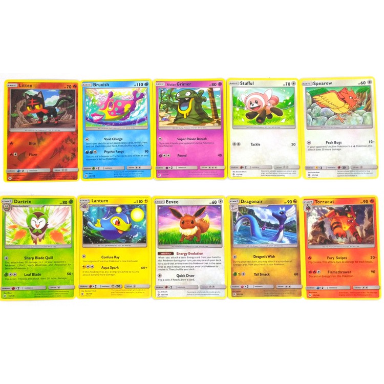 Bộ Thẻ Bài Pokemon 324 Thẻ Trading Card Game Sun&Moon TCG Sưu Tập Cao Cấp