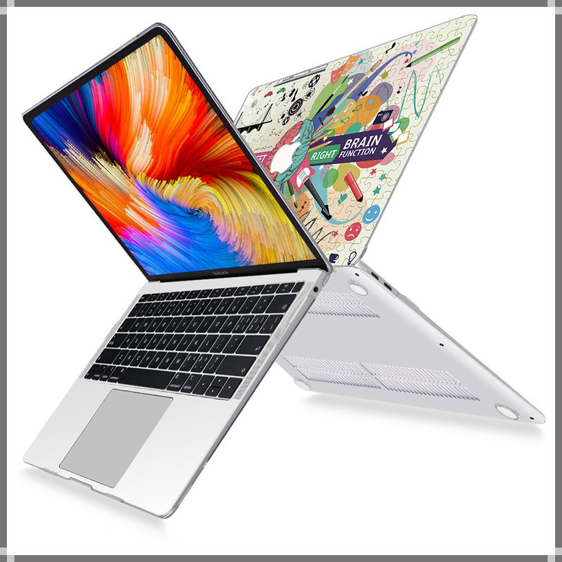 【With keyboard cover】Ốp Lưng Họa Tiết Cho Apple Macbook 2020 Air13 Touch Bar ID  Pro 13 15 Inch 2019 A2159 A1989 A1706 2020 A2179 M1 Pro 2020 A2251 A2289