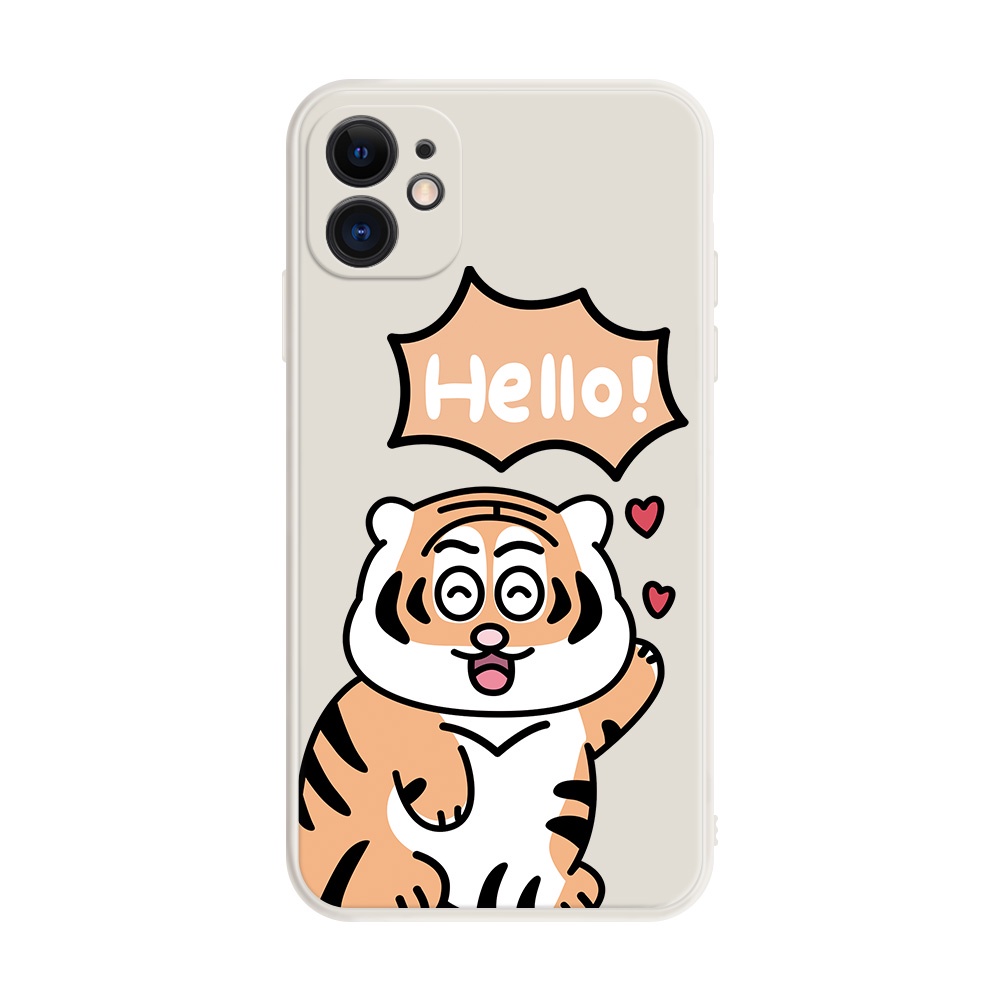 Ốp điện thoại TPA họa tiết con cọp cho iPhone 11 12 13 Pro Max 12 13 Mini XR XS Max X 6 7 8 Plus SE2020 6splus 6S 5 4