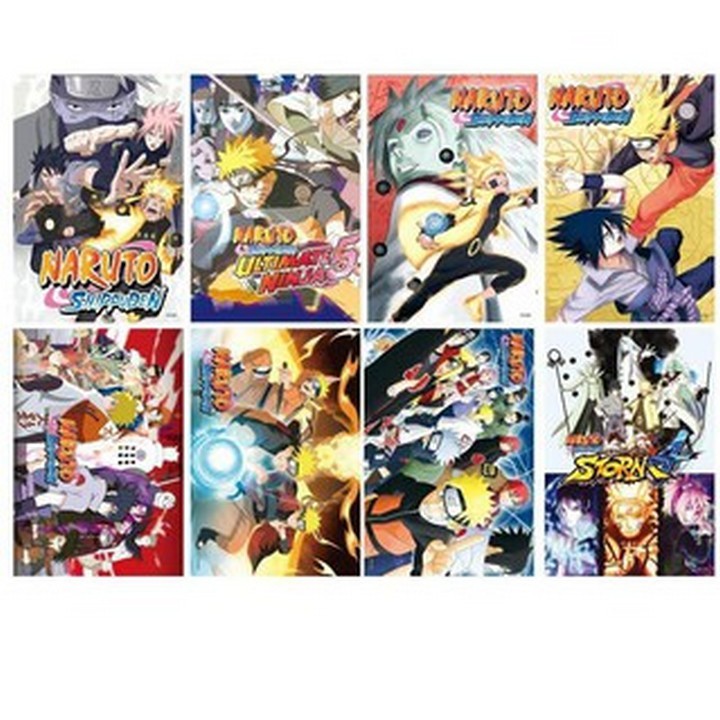 ( P2 ) Poster anime chibi 8 tấm A3 tranh treo album ảnh in hình đẹp quà tặng xinh xắn