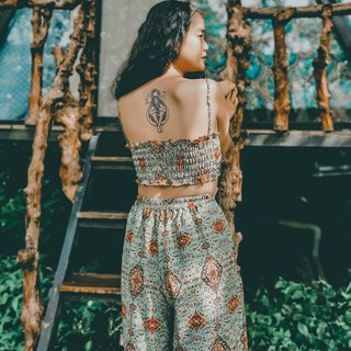 Set đồ Thổ Cẩm Boho tặng cài tóc