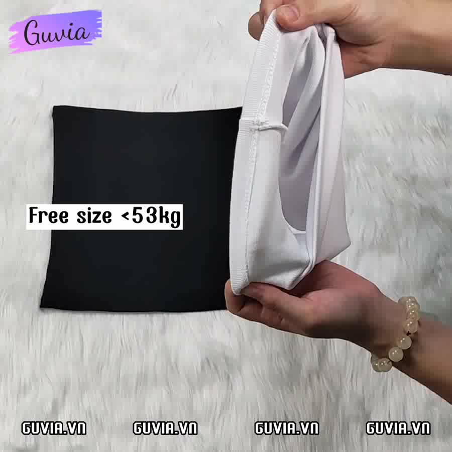 Áo ỐNG CROPTOP GUVIA không dây basic nữ, Áo ống quây ngang thun cotton co giãn không mút ngực CR14 | BigBuy360 - bigbuy360.vn