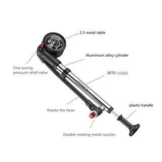 Bơm Phuộc Xe Đạp Beto 3AG 400 PSI