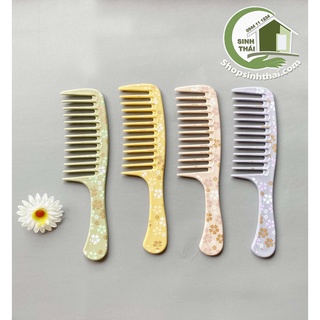 Lược nhựa răng thưa Thái Lan -  lược răng to chải tóc xoăn rối - Giao màu ngẫu nhiên