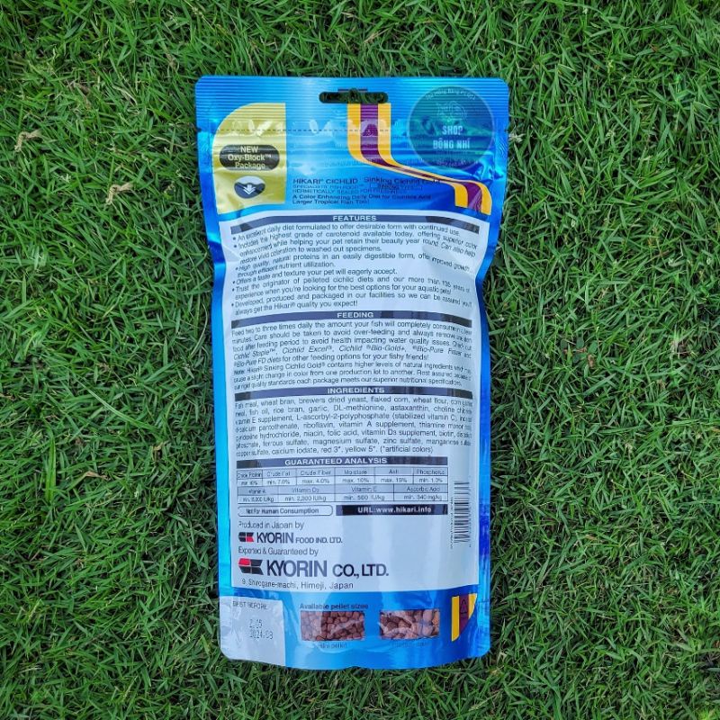 Thức ăn cho cá HIKARI SINKING CICHLID GOLD Medium 342G