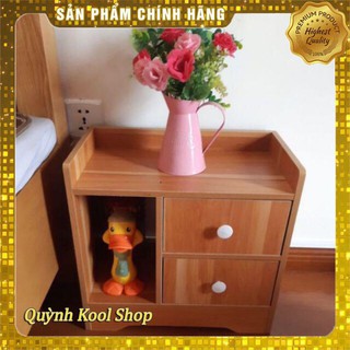 Tủ Phòng Ngủ, Tủ Để Đầu Giường 3 Ngăn Màu Vân Gỗ