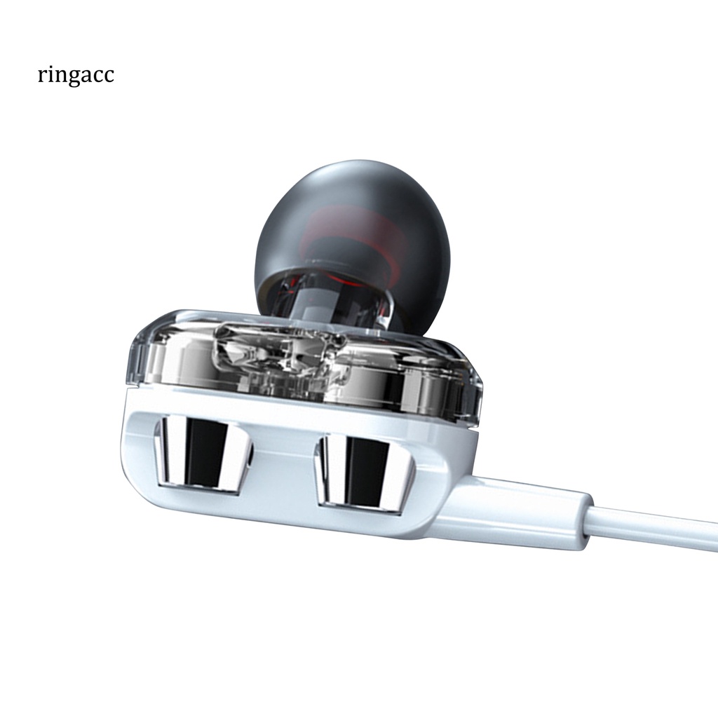 Tai nghe kim loại RGA 3.5mm hai lõi di động cho game thủ