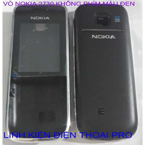 VỎ NOKIA 2730 KHÔNG PHÍM MÀU ĐEN