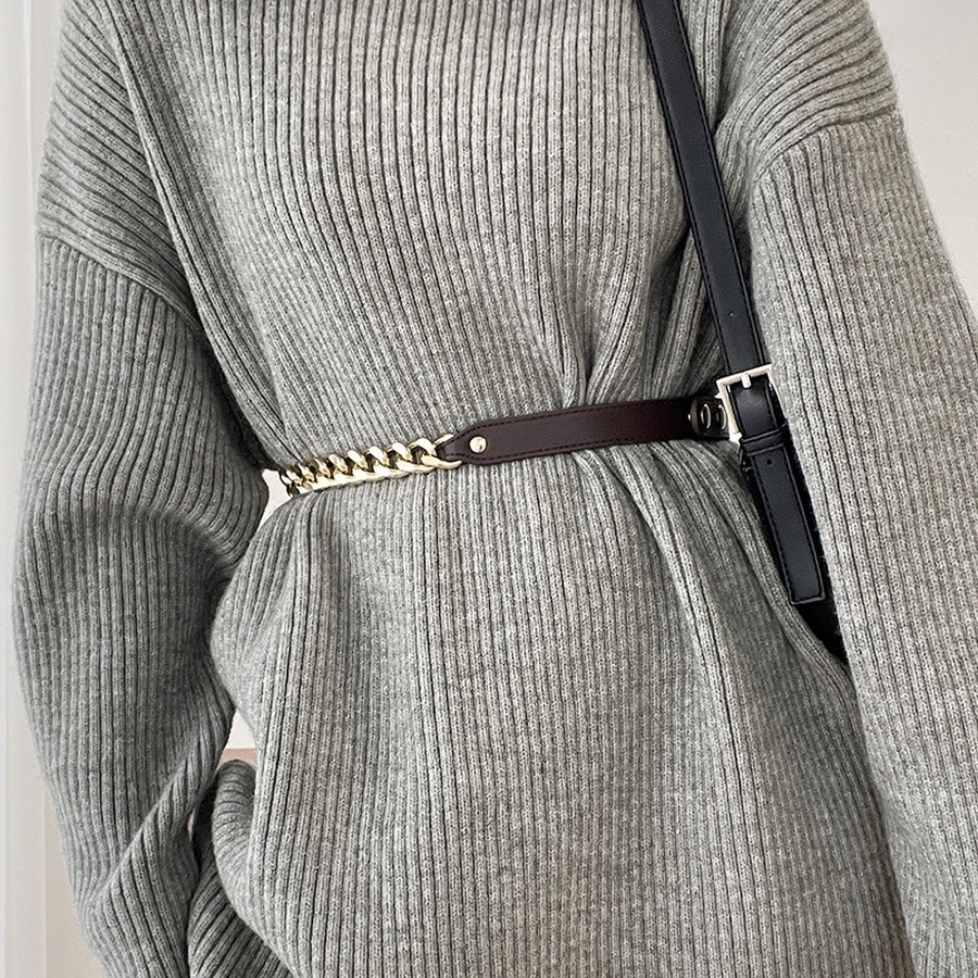 Thắt Lưng Dây Xích Kim Loại Có Thể Điều Chỉnh Trang Trí Đầm/Áo Khoác/Đầm Thời Trang