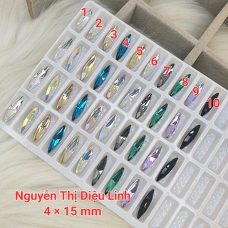 Đá khối hình thoi dài 4 × 15 mm