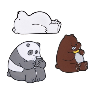 Huy Hiệu Cài Áo Hình We Bare Bears
