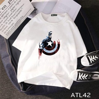 Freeship 99k atl42 áo thun unisex tay lỡ hình caption america
