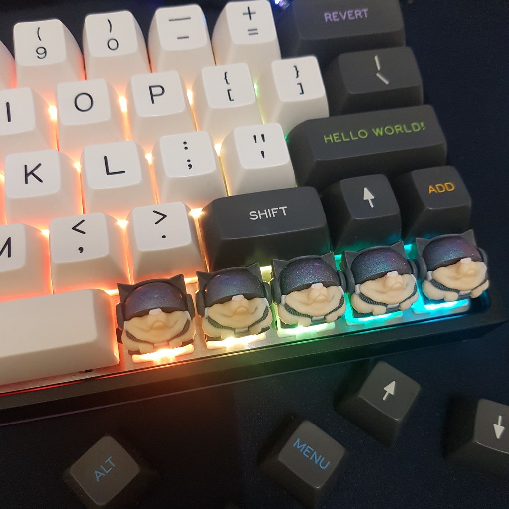 Keycap Sirius Clone trang trí bàn phím cơ (Màu Gray Olivia)