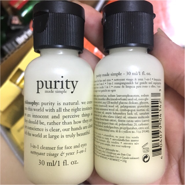 Sữa Rửa Mặt Tẩy Trang Philosophy Purity 30ml