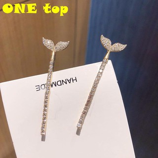 Kẹp Tóc Hình Đuôi Cá Đính Đá Kiểu Dáng Đơn Giản Cho Nữ