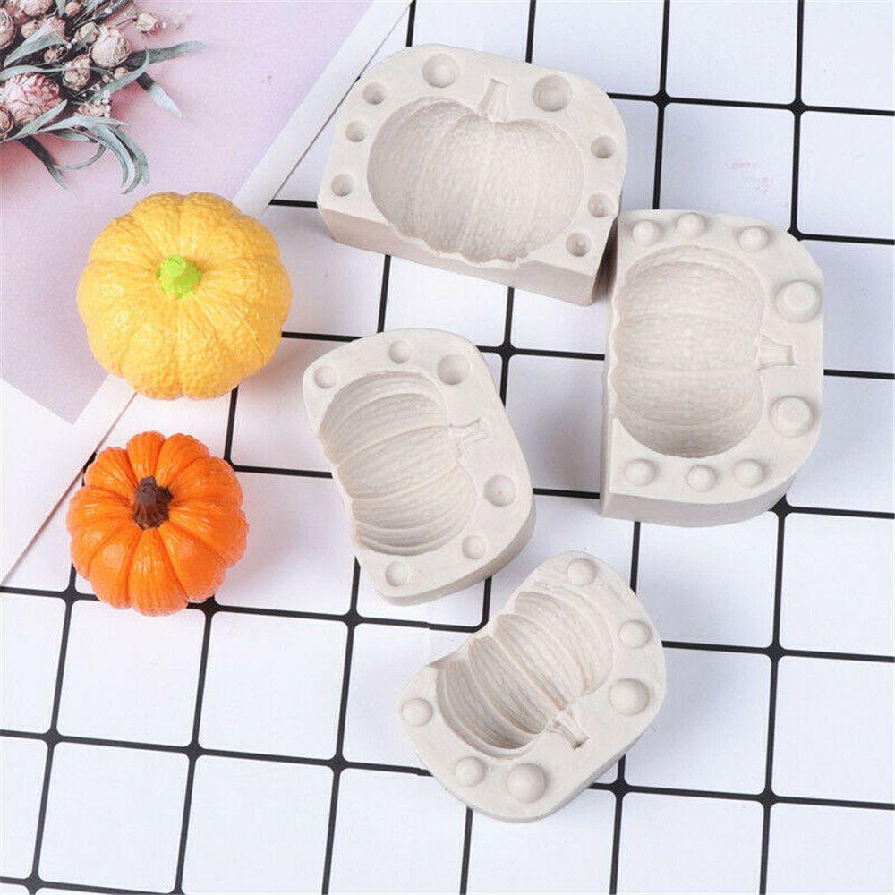 Khuôn Làm Bánh / Xà Phòng Chất Liệu Silicone Tự Làm Hình Bí Ngô 3D