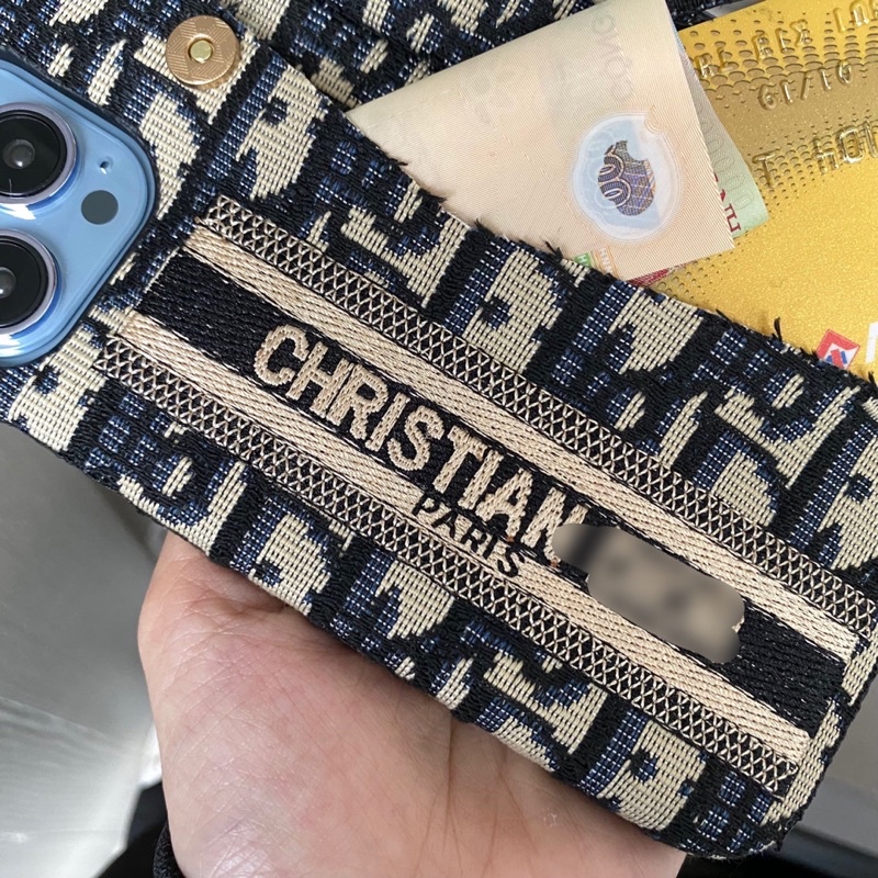 Ốp lưng Di.o.r. ví sang chảnh cao cấp dành cho 11Promax/Xs Max/X/8plus/7plus/12Promax/12Pro/12/11/13/13Pro/13Promax