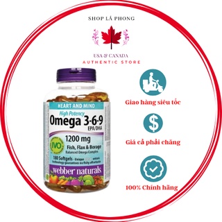 Dầu cá Omega 369 Webber Naturals chính hãng