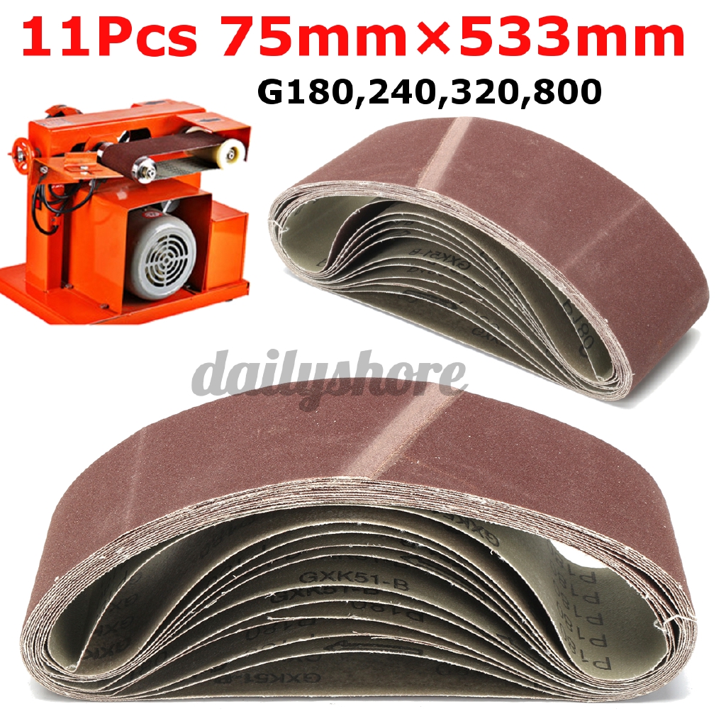 11 Cuộn giấy nhám 75mm x 533mm 180 / 240 / 320 / 800 grit