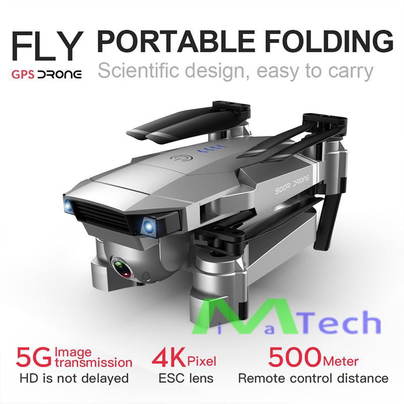 flycam 4K GPS và  2 camera chuyên nghiêp