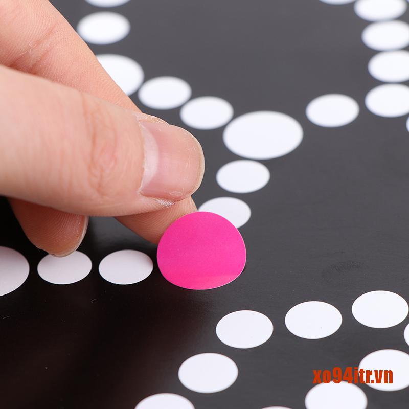 XOITR  2Pcs DIY Colorful Dot Primary Mosaic Puzzle Stickers Game Learning Educatio