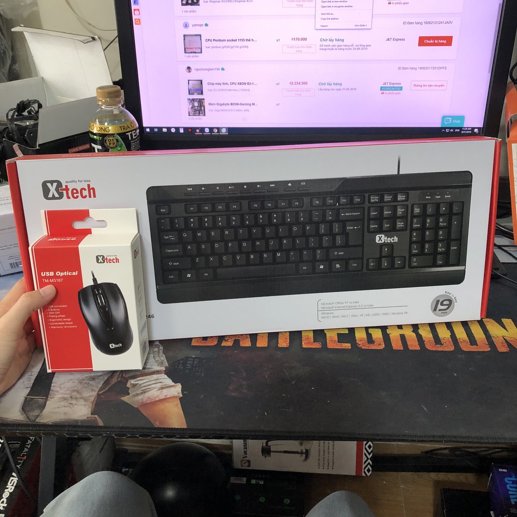 [Mã ELFLASH5 giảm 20K đơn 50K] Bộ phím chuột văn phòng, phím chuột x-tech, k3188, Dareu combo phím chuột giá rẻ