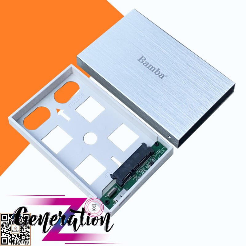 Box gắn HDD Bamba Chuẩn Sata 2.5 - Usb 3.0 nhôm