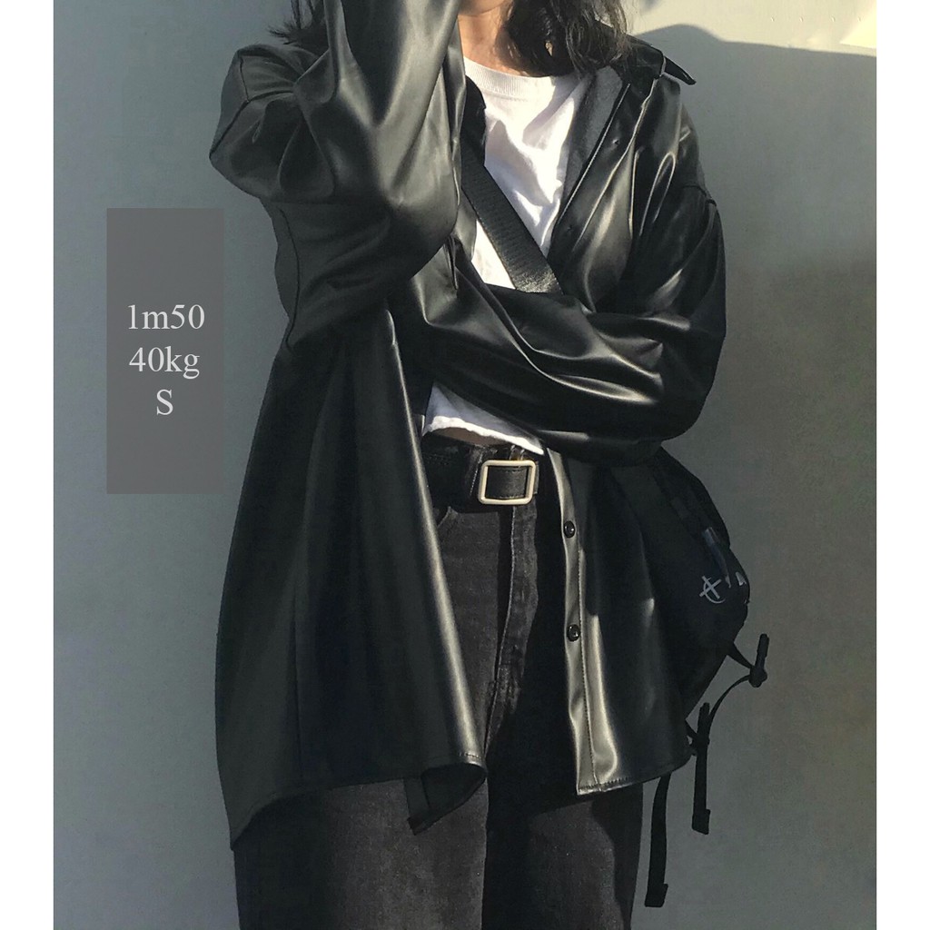 Khoác da Harajuku Cá tính kiểu Hàn K0001