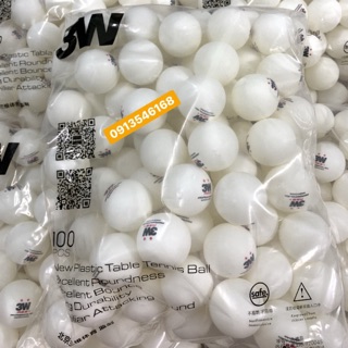Quả bóng bàn luyện tập 3WABS 100 quả 40+ 2 sao