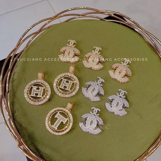 Mặt lẻ dây chuyền xi bạch kim
